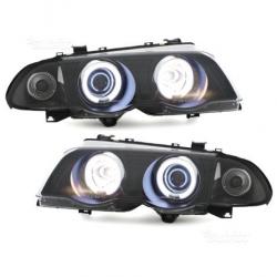 Fari anteriori fanali angel eyes Bmw serie 3 E46