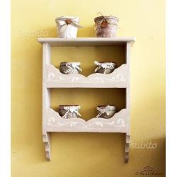 Mensolina porta spezie - SHABBY CHIC