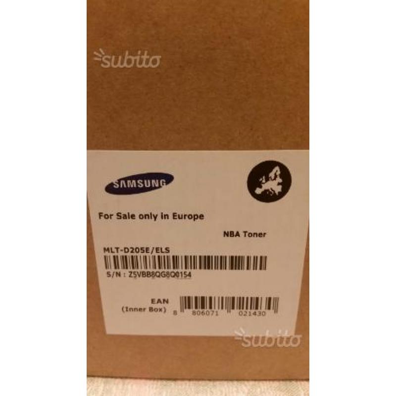 Toner nuovo Originale Samsung 205E da 10000 pagine