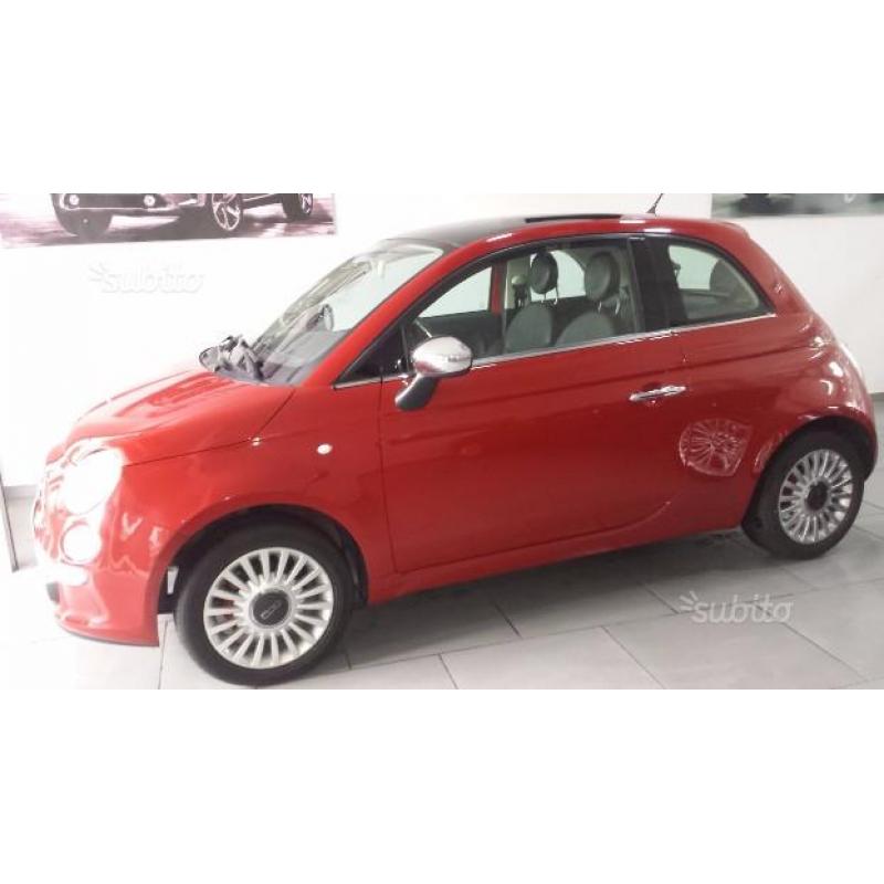 Fiat 500 1.3mjet 75cv lounge+tetto panorama+pelle