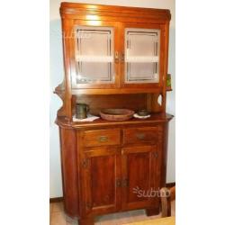 Credenza vetrina rustica taverna legno abete