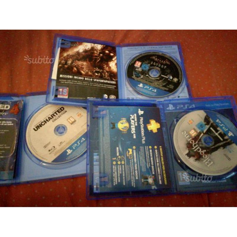 PS4 Batman arkham night,Uncharted e Bloodborne