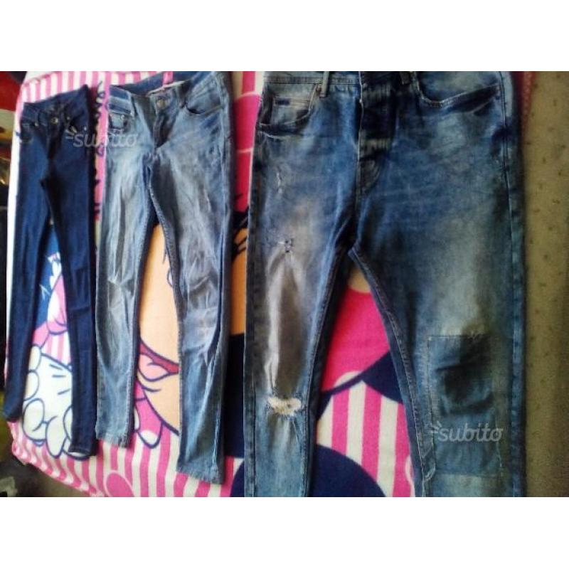 30 paia di jeans unisex nuovi e usati 1 al paio