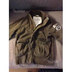 Abercrombie felpa verde militare tg m