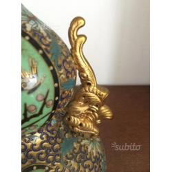 Vintage bottiglia zucca bronzo in cloisonne