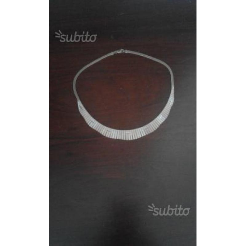 Collier argento dorato