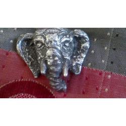 Argento Gioiello testa elefante