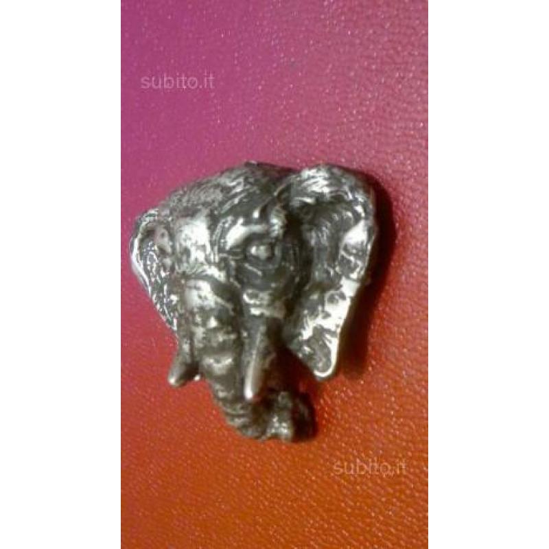 Argento Gioiello testa elefante