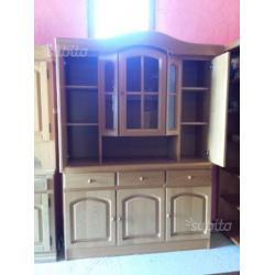 Credenza in frassino con vetrina