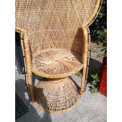 Poltrona vimini rattan giardino