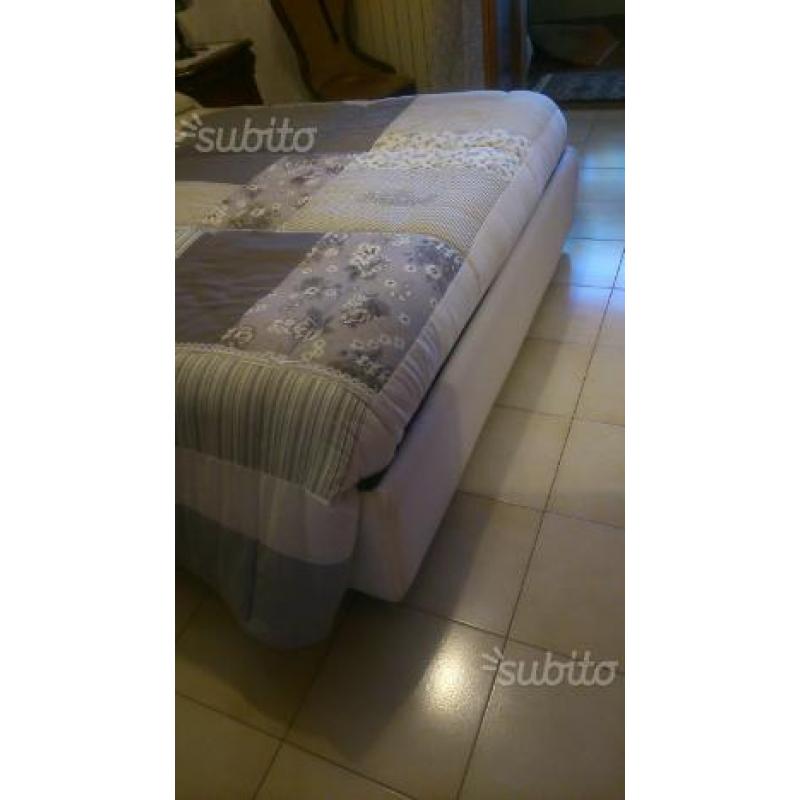 Letto in ferro battuto con contenitore