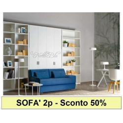 Letto a Scomparsa NOTTI BLU mod. SOFA' 2p SC.-50%