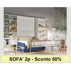 Letto a Scomparsa NOTTI BLU mod. SOFA' 2p SC.-50%